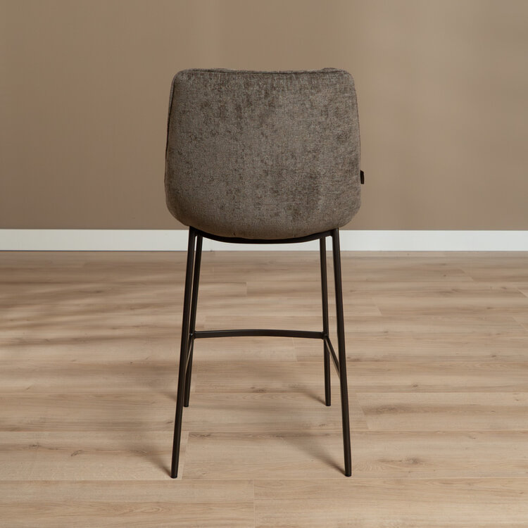 Velvet barkruk Trevi bruin 68 cm