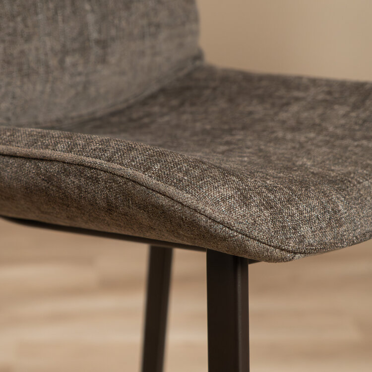 Velvet barkruk Trevi bruin 68 cm