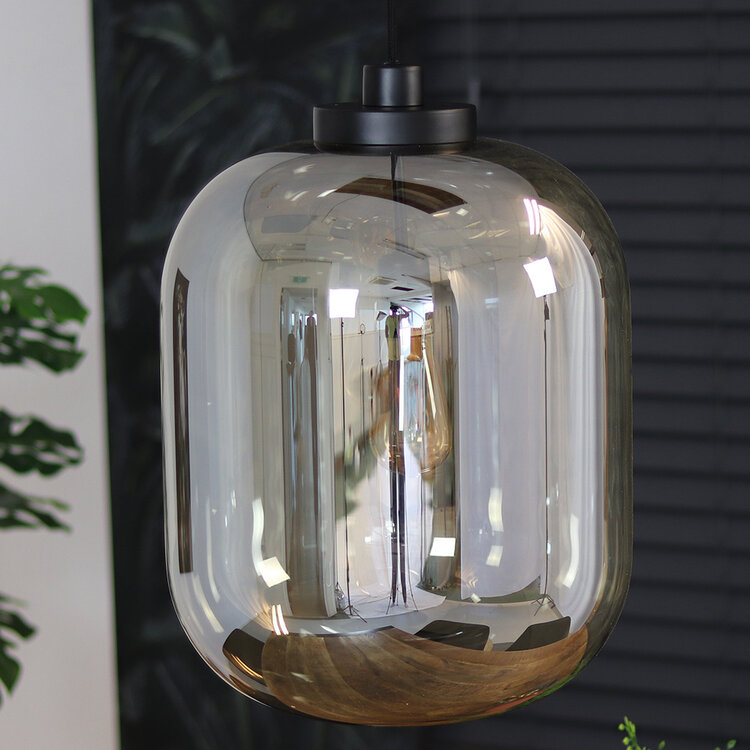 Hanglamp Amber 45 cm 1-lichts glas met 1 LED lichtbron