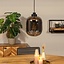 Hanglamp Smoke 30 cm 1-lichts glas met 1 LED lichtbron