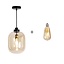 Hanglamp Amber 30 cm 1-lichts glas met 1 LED lichtbron
