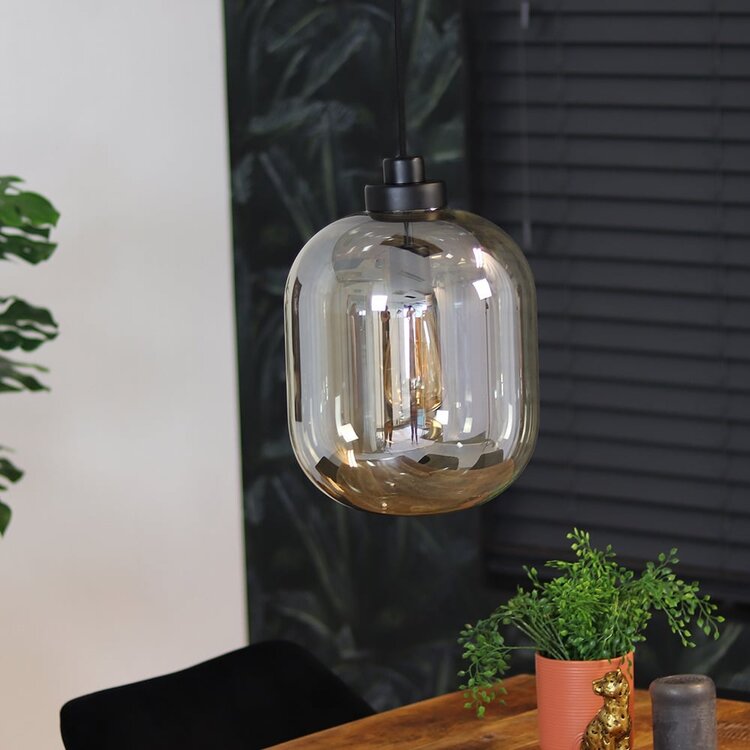 Hanglamp Amber 30 cm 1-lichts glas met 1 LED lichtbron