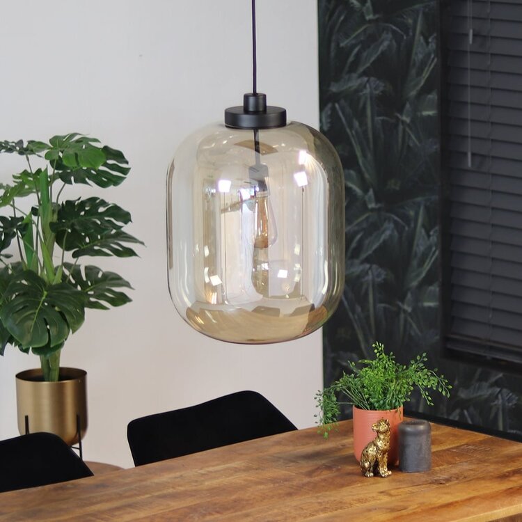 Hanglamp Amber 45 cm 1-lichts glas met 1 LED lichtbron