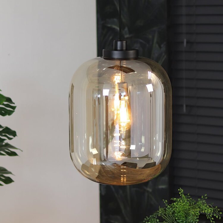 Hanglamp Amber 45 cm 1-lichts glas met 1 LED lichtbron