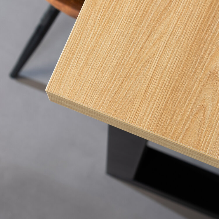 Eettafel Alec melamine eiken 160 x 80 cm