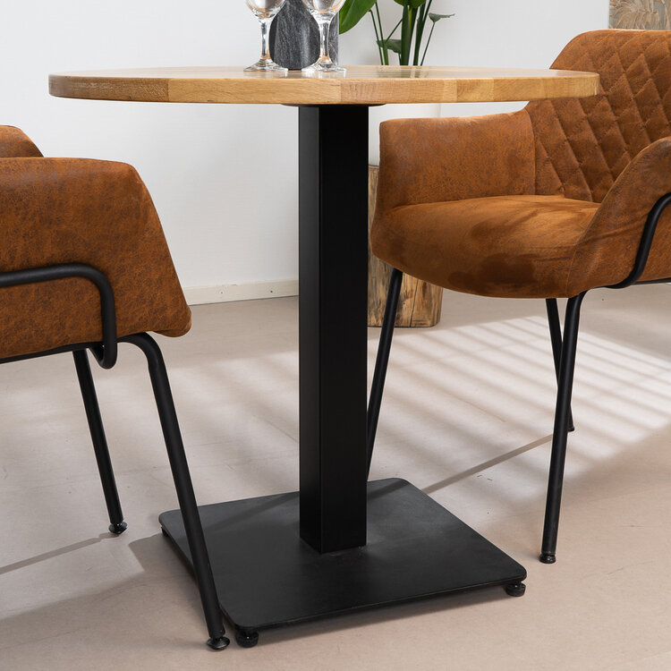 Bistrotafel rond Sven eikenhout Ø80 cm