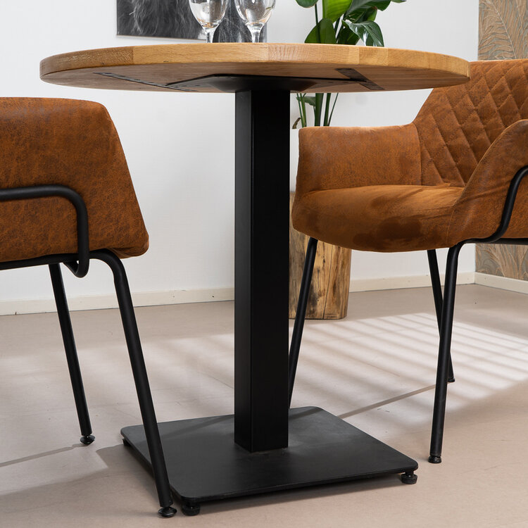 Bistrotafel rond Sven eikenhout Ø80 cm