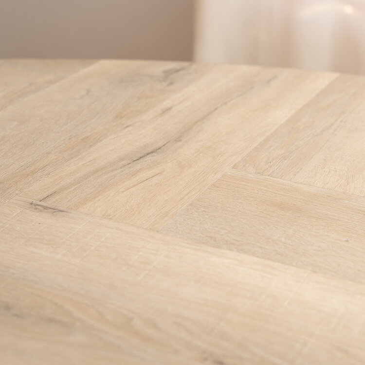 Visgraat eettafel ovaal Ilva PVC 240 x 110 cm