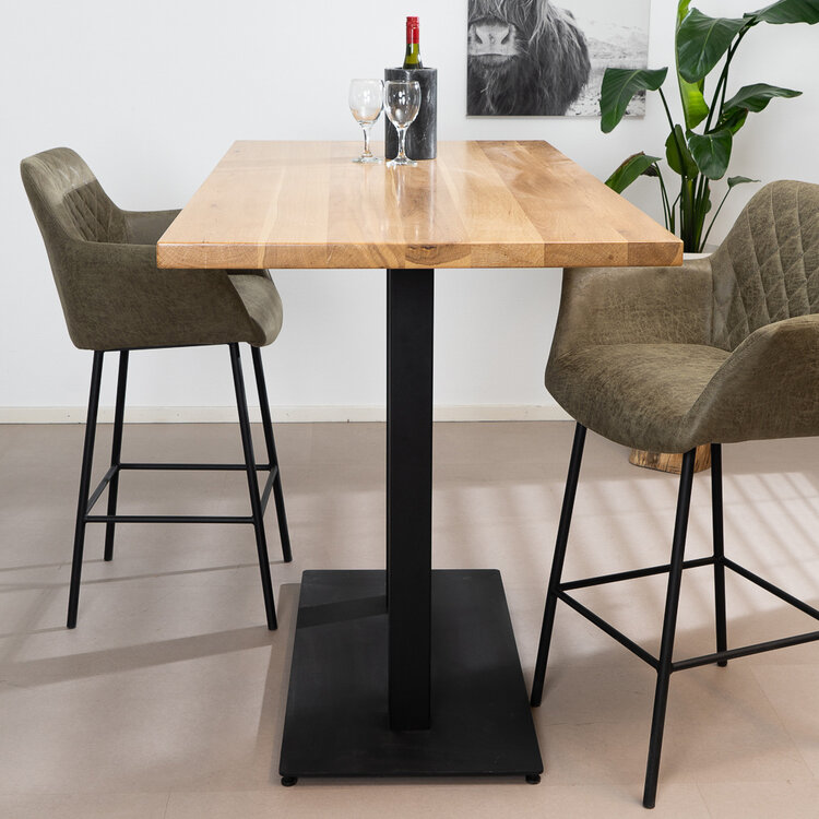 Bartafel Sven eikenhout 160 x 80 x 109 cm