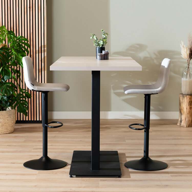 Bartafel Nils melamine beige 160 x 80 x 109 cm