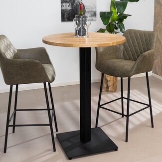 Bartafel Sven eikenhout Ø80 x 108 cm