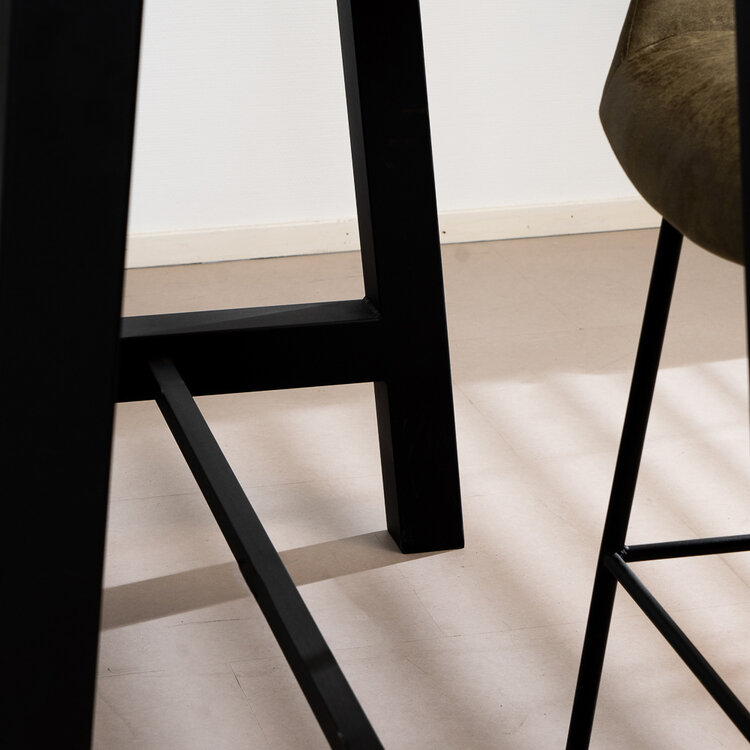 Bartafel Lena eikenhout 160 x 80 x 106 cm