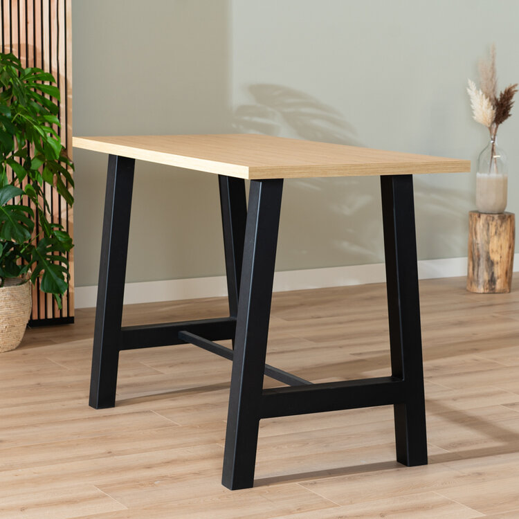 Bartafel Disa melamine eiken 160 x 80 x 106 cm