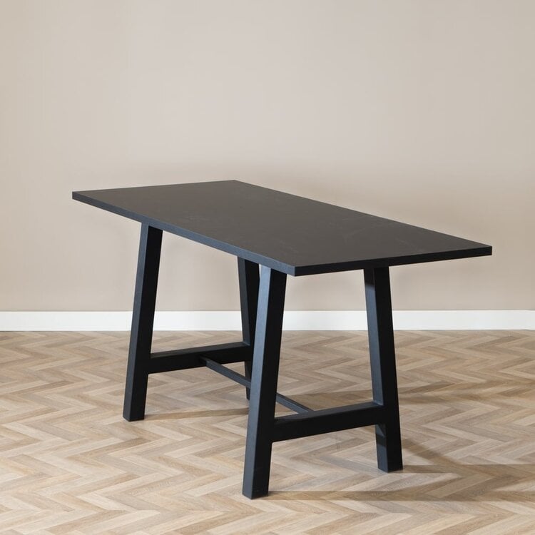 Bartafel Disa melamine zwart 220 x 90 x 106 cm