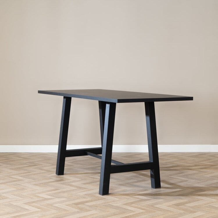 Bartafel Disa melamine zwart 220 x 90 x 106 cm