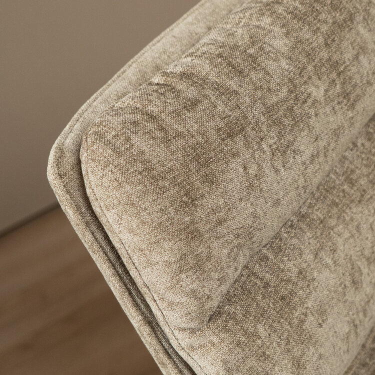 Velvet eetkamerstoel Trevi taupe