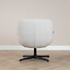 Draaifauteuil met hocker Santa linnen off white