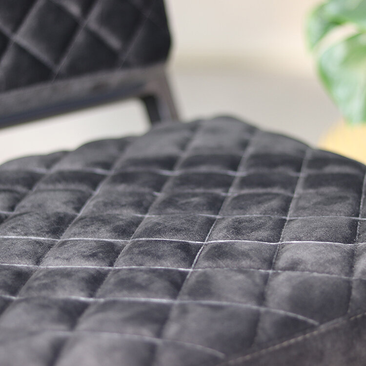 Design fauteuil Madrid velvet antraciet