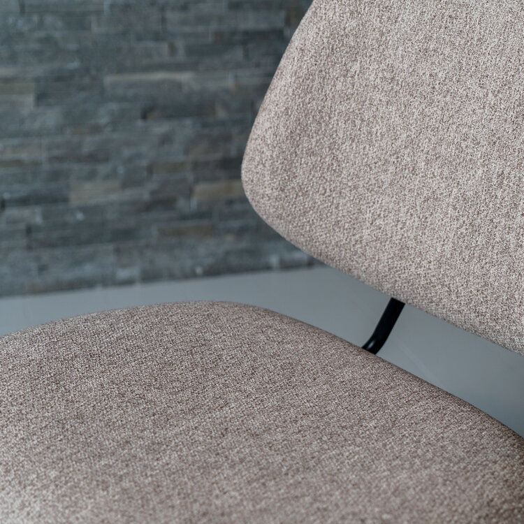 Bouclé eetkamerstoel Gera beige