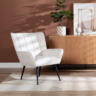 Fauteuil City linnen off white