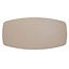 Tafelblad Otis melamine deens ovaal beige 240 x 120 cm