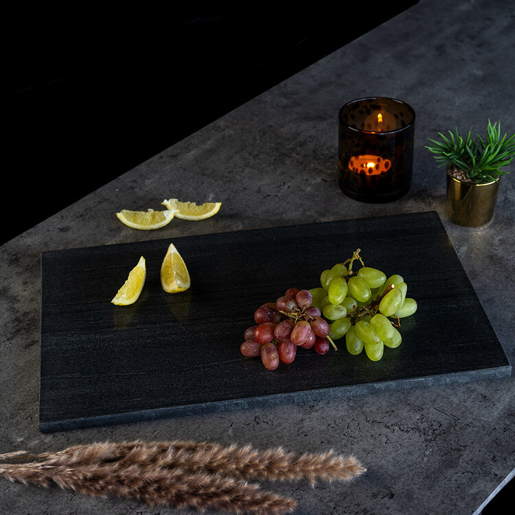 Marmeren serveerplank Fauve rechthoek 30 x 50 cm groen