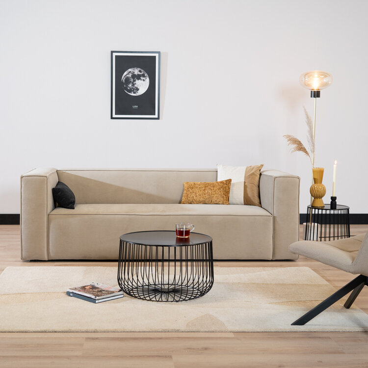 Salontafel Senna zwart metaal