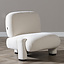 Scandinavische fauteuil Louise chenille off white