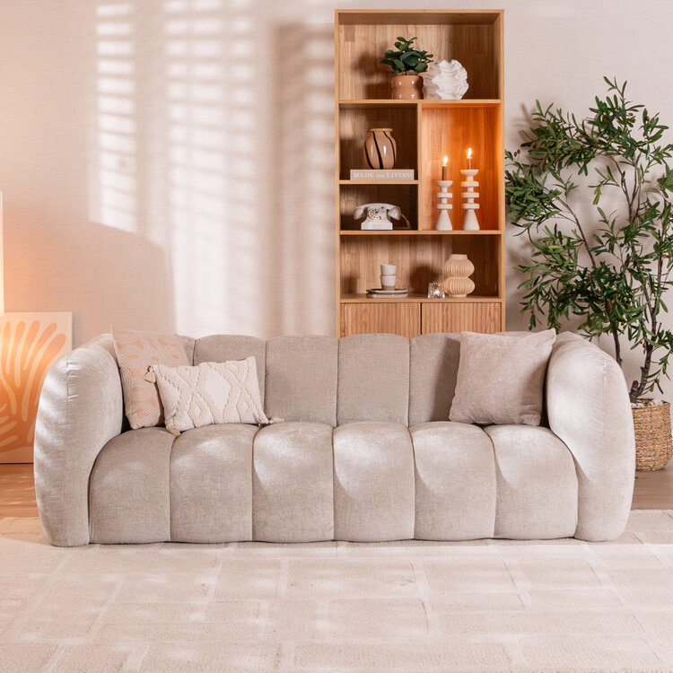 3-zitsbank Luca chenille sand