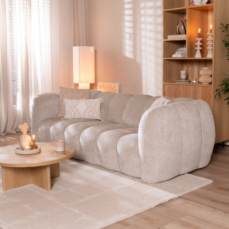 3-zitsbank Luca chenille sand