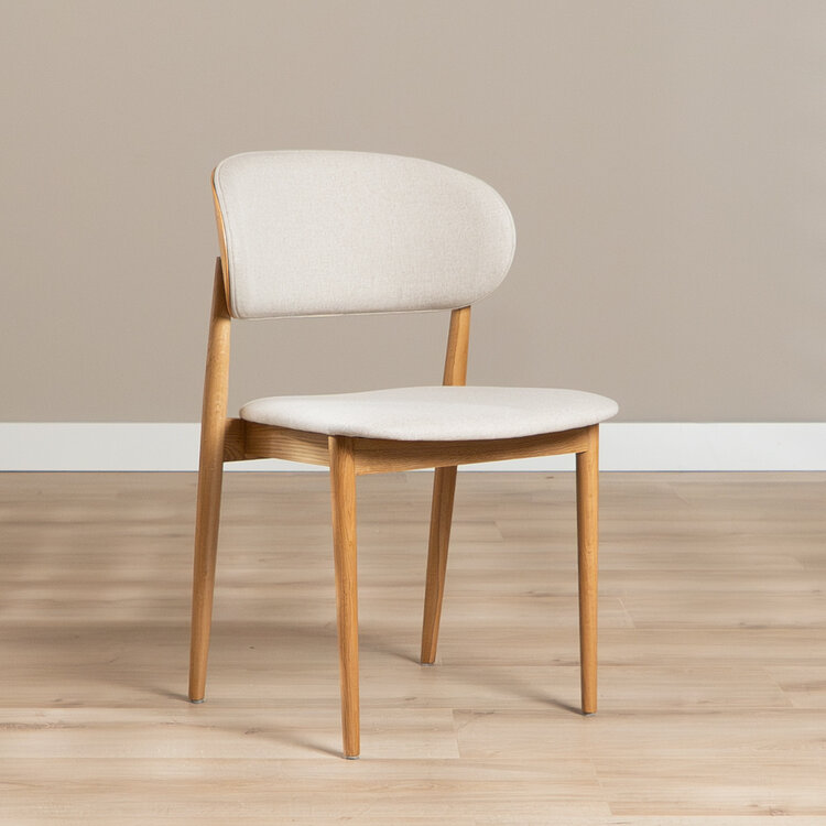 Eetkamerstoel Bohdi linnen off white