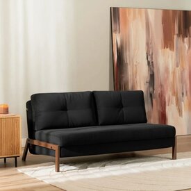 Velvet slaapbank 2 persoons Mikko zwart