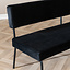 Velvet eetkamerbank Espen zwart 160 cm