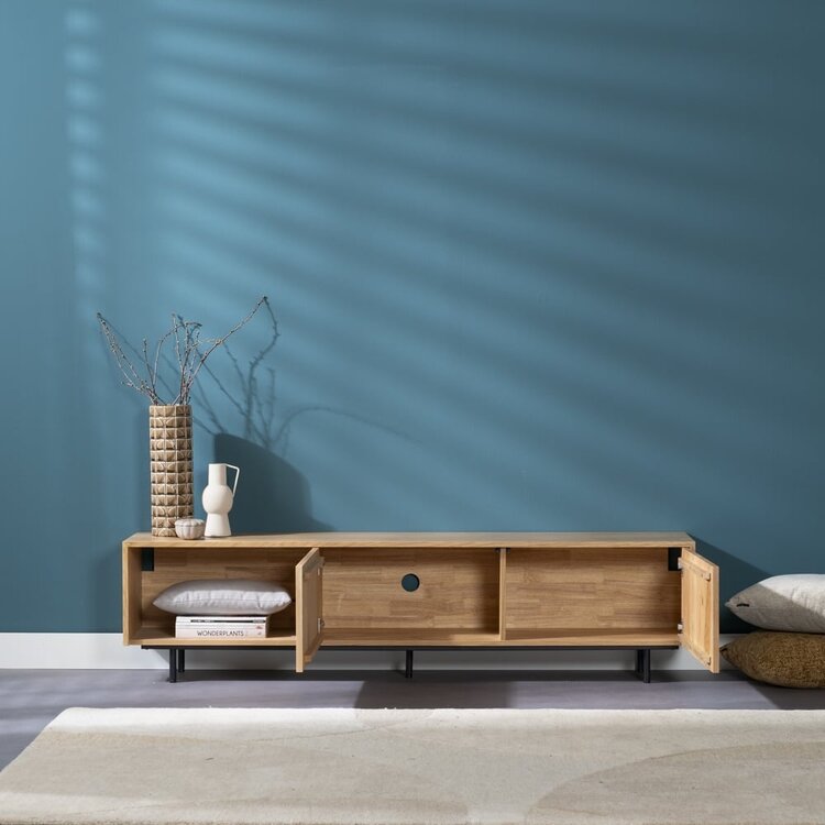 Tv-meubel Ray blank eiken 180 cm