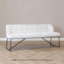Scandinavische eetkamerbank Jelle off white 155 cm