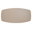Tafelblad Otis melamine deens ovaal beige 240 x 120 cm