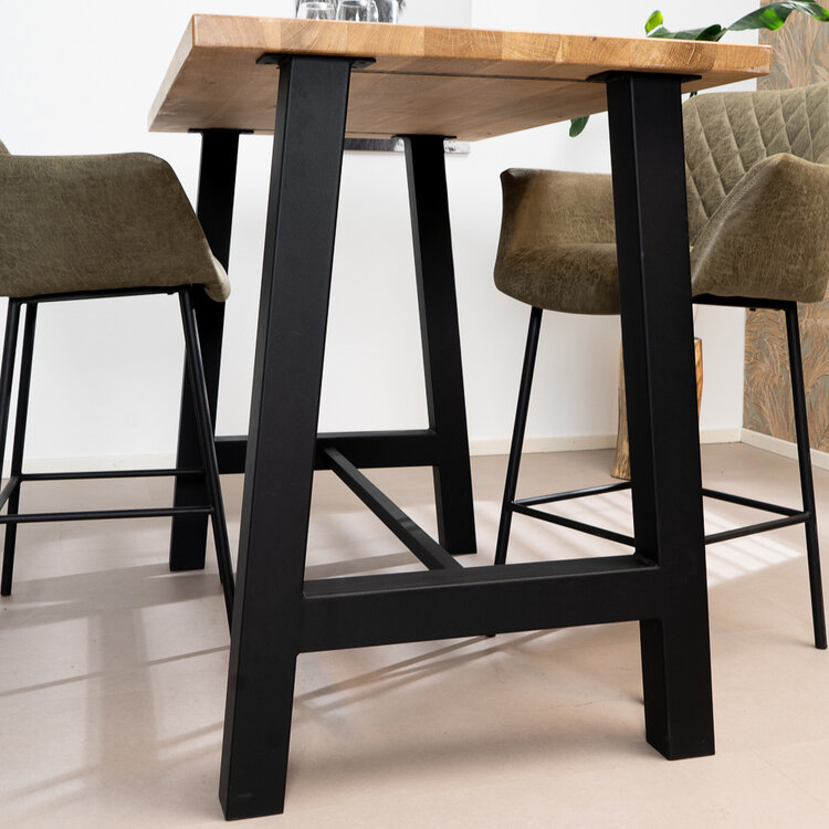 Bartafel Lena eikenhout 140 x 80 x 106 cm