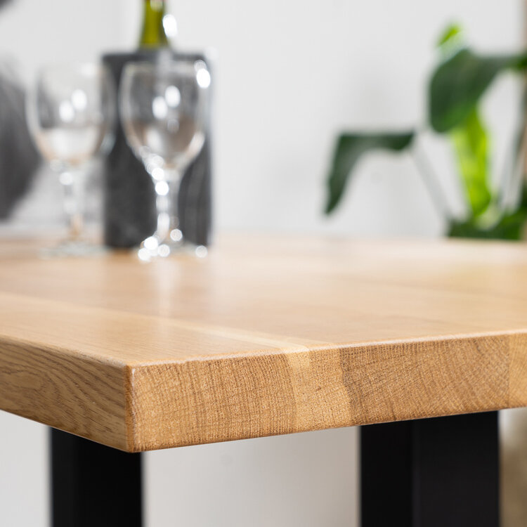 Bartafel Sven eikenhout 140 x 80 x 109 cm