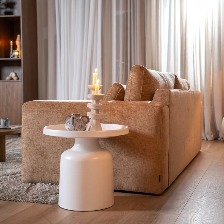 3-zitsbank Kyle chenille peach