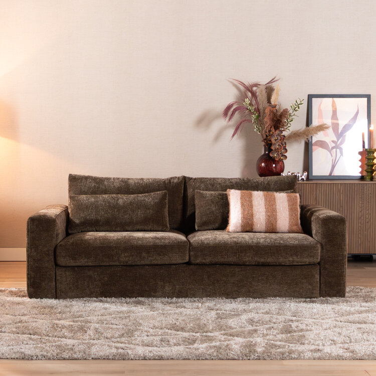 3-zitsbank Kyle chenille mocha