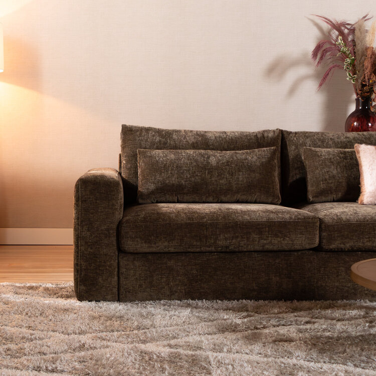 3-zitsbank Kyle chenille mocha