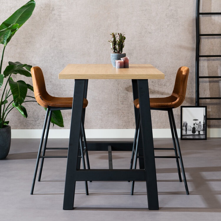 Bartafel Disa melamine eiken 140x80x106 cm