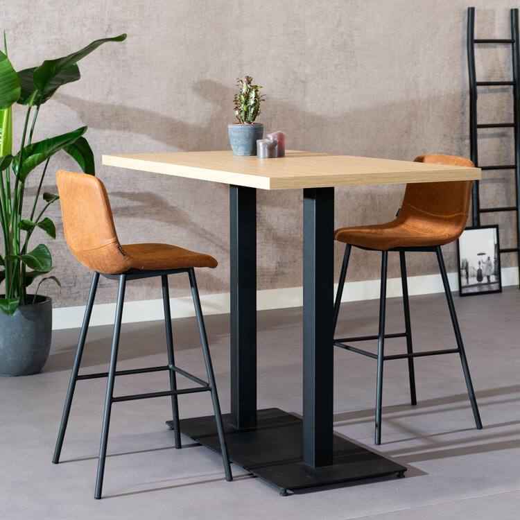 Bartafel Nils melamine eiken 140 x 80 x 109 cm