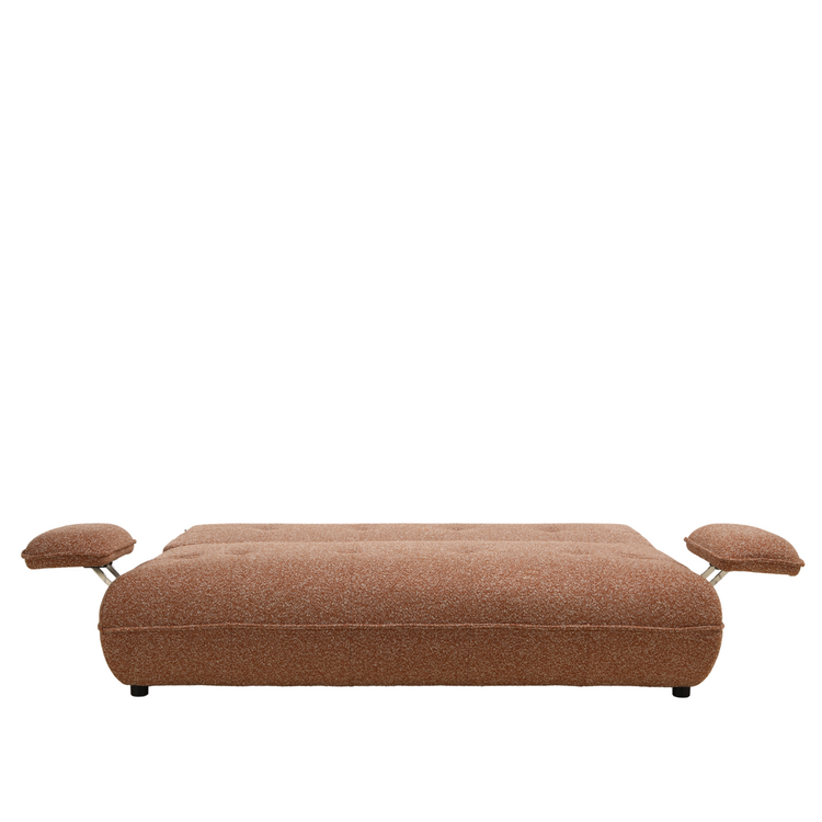 Slaapbank 2 persoons Jona terracotta bouclé mélange