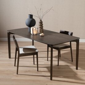 Eettafel Cala walnoot 180 x 90 cm