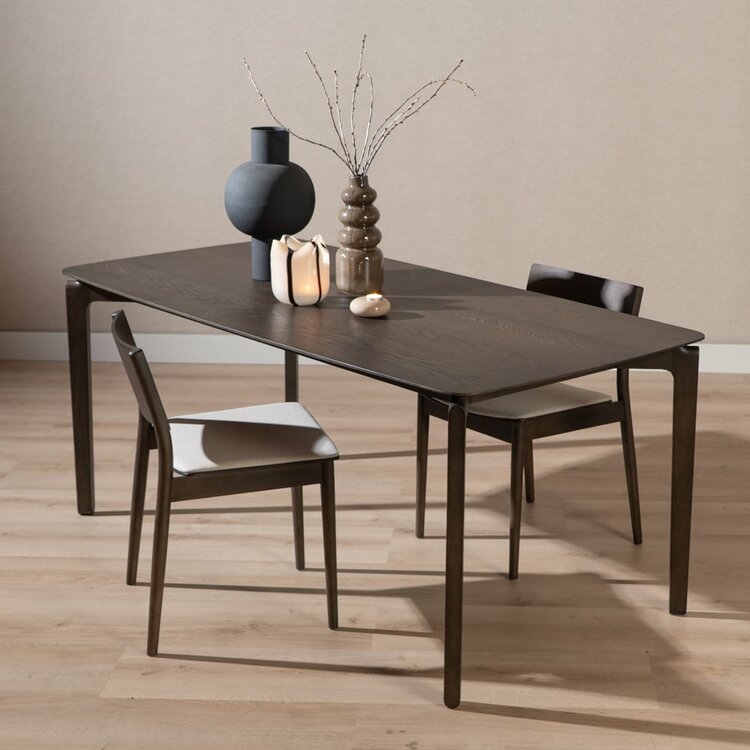 Scandinavische eettafel Cala walnoot 180 x 90 cm