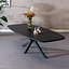 Eettafel Carl melamine zwart deens ovaal 240 x 120 cm