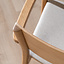 Scandinavische eetkamerstoel Juan naturel eiken/off white