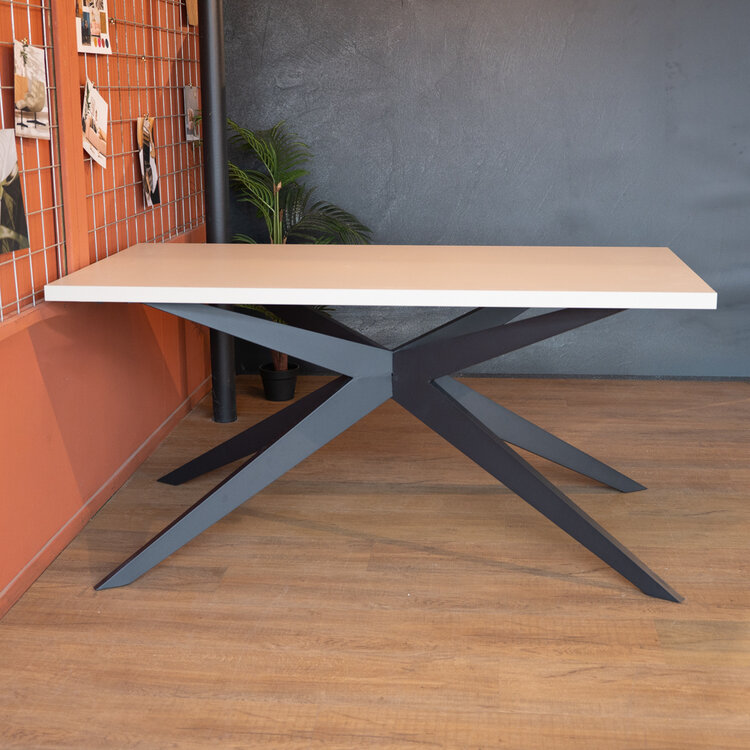 Eettafel Otis melamine beige 160 x 80 cm