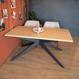 Eettafel Liam melamine eiken 180 x 90 cm